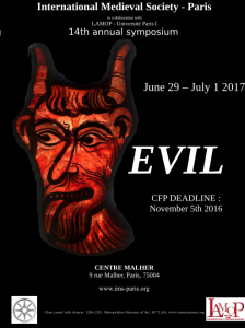 poster for 2017 conference on evil